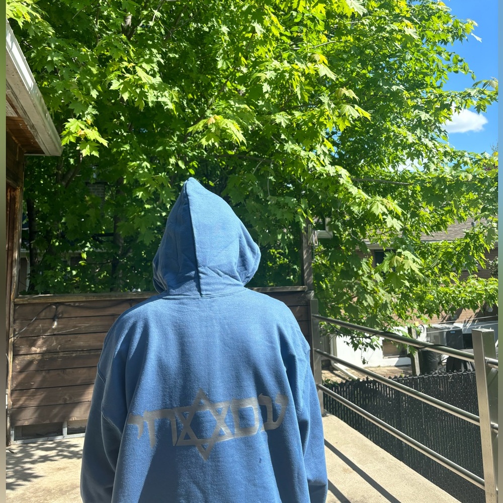 Extra large blue hoodie